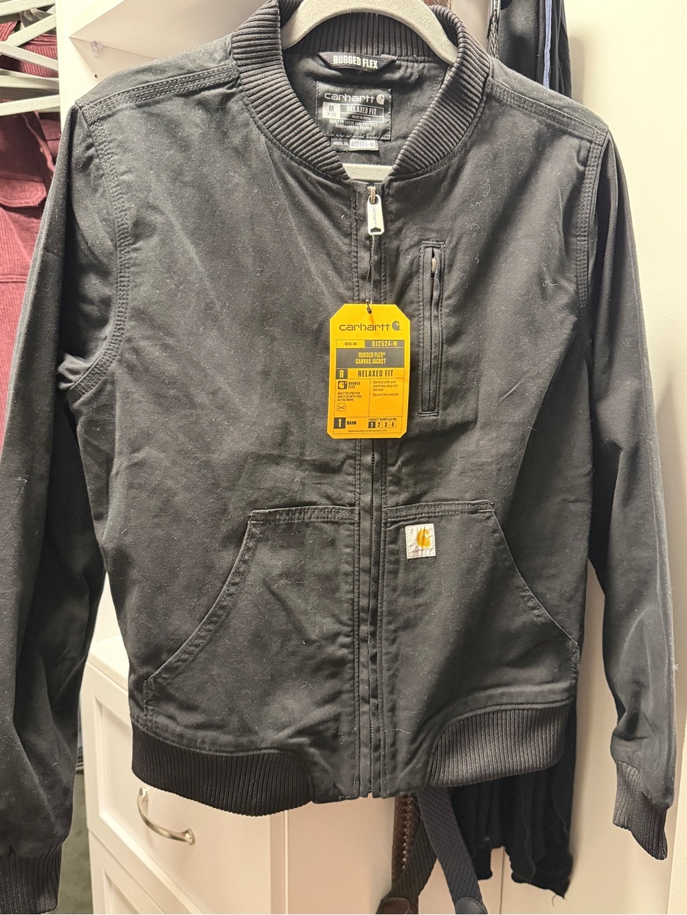 Carhartt Black Rugged Flex Relaxed Fit Jacket